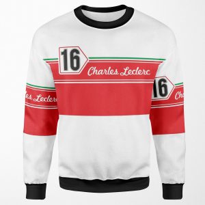 Charles Leclerc 16 Retro F1 All-over-print Unisex Sweatshirt