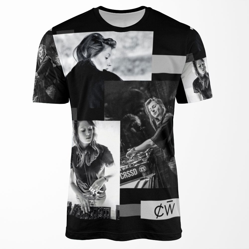 Charlotte De Witte Black And White All-over-print T-shirt