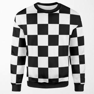 Checkered All-over-print Unisex Sweatshirt
