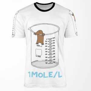 Chemistry 1 Mole Per Litre For Mole Or Avogadro S Day All-over-print T-shirt