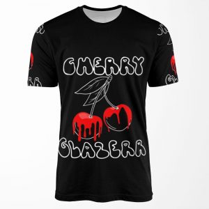 Cherry Glazerr Glazed Cherries Dark All-over-print T-shirt