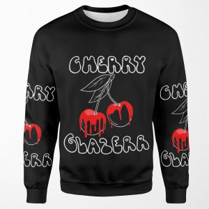 Cherry Glazerr Glazed Cherries Dark All-over-print Unisex Sweatshirt