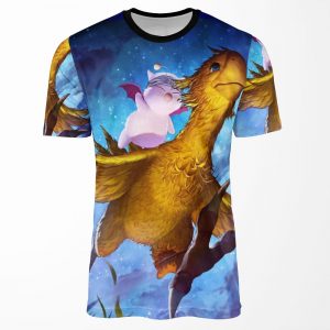 Chocobo And Mogry All-over-print T-shirt