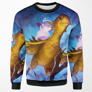 Chocobo And Mogry All-over-print Unisex Sweatshirt