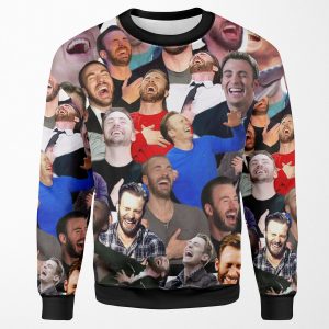 Chris Evans Laughing All-over-print Unisex Sweatshirt