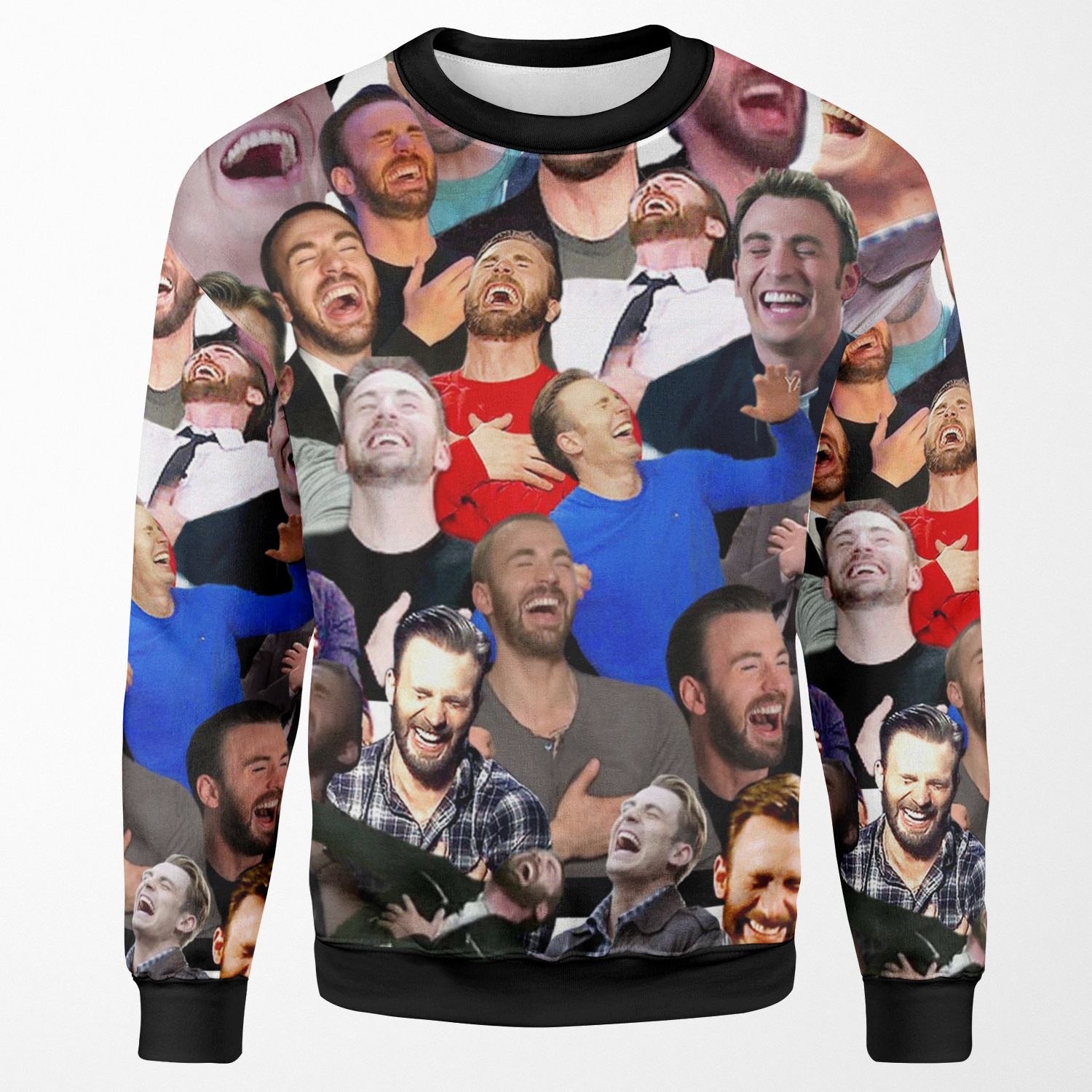 Chris Evans Laughing All-over-print Unisex Sweatshirt