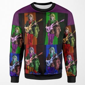 Chris Squire Pop Print Yes All-over-print Unisex Sweatshirt