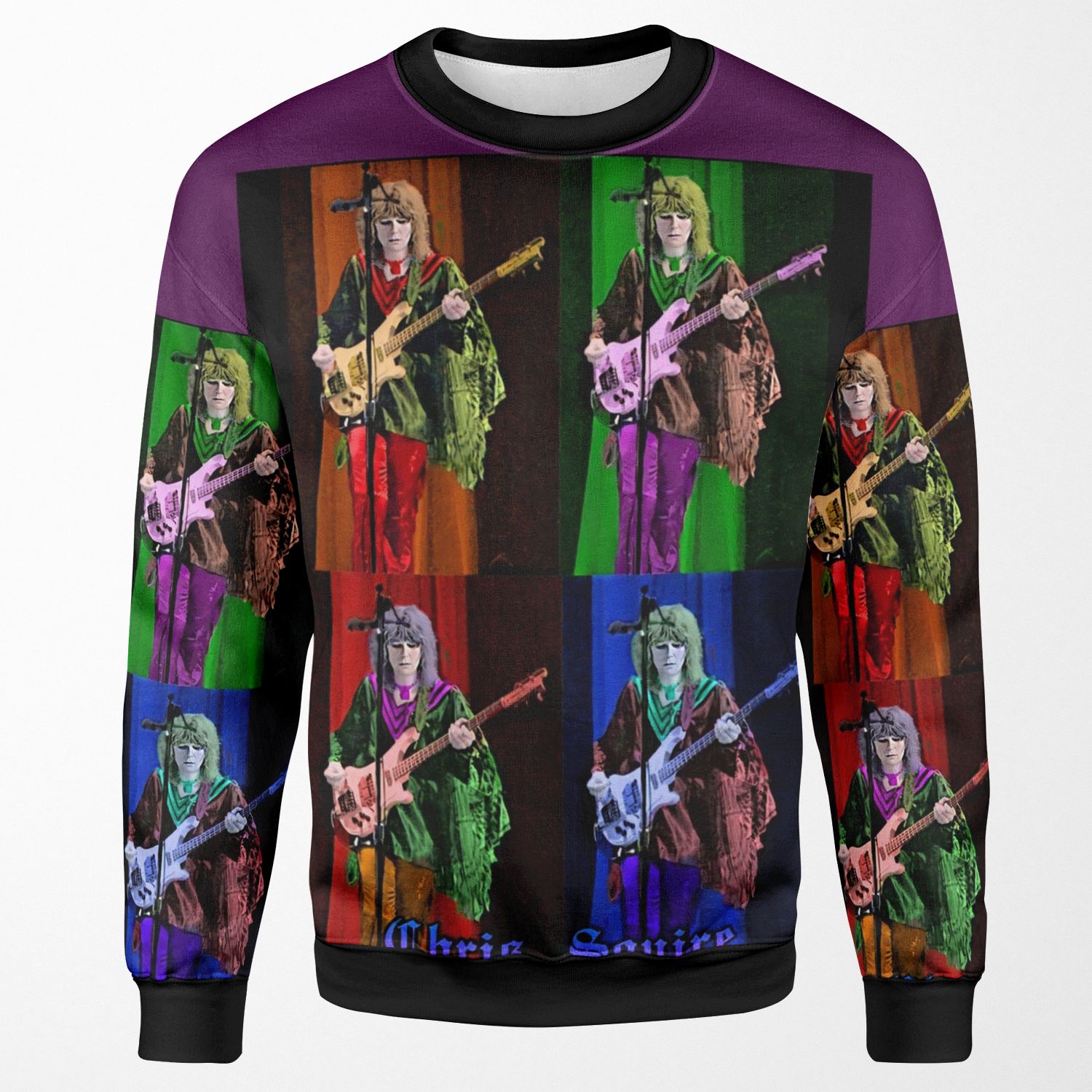 Chris Squire Pop Print Yes All-over-print Unisex Sweatshirt