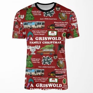 Christmas Vacation Collage All-over-print T-shirt