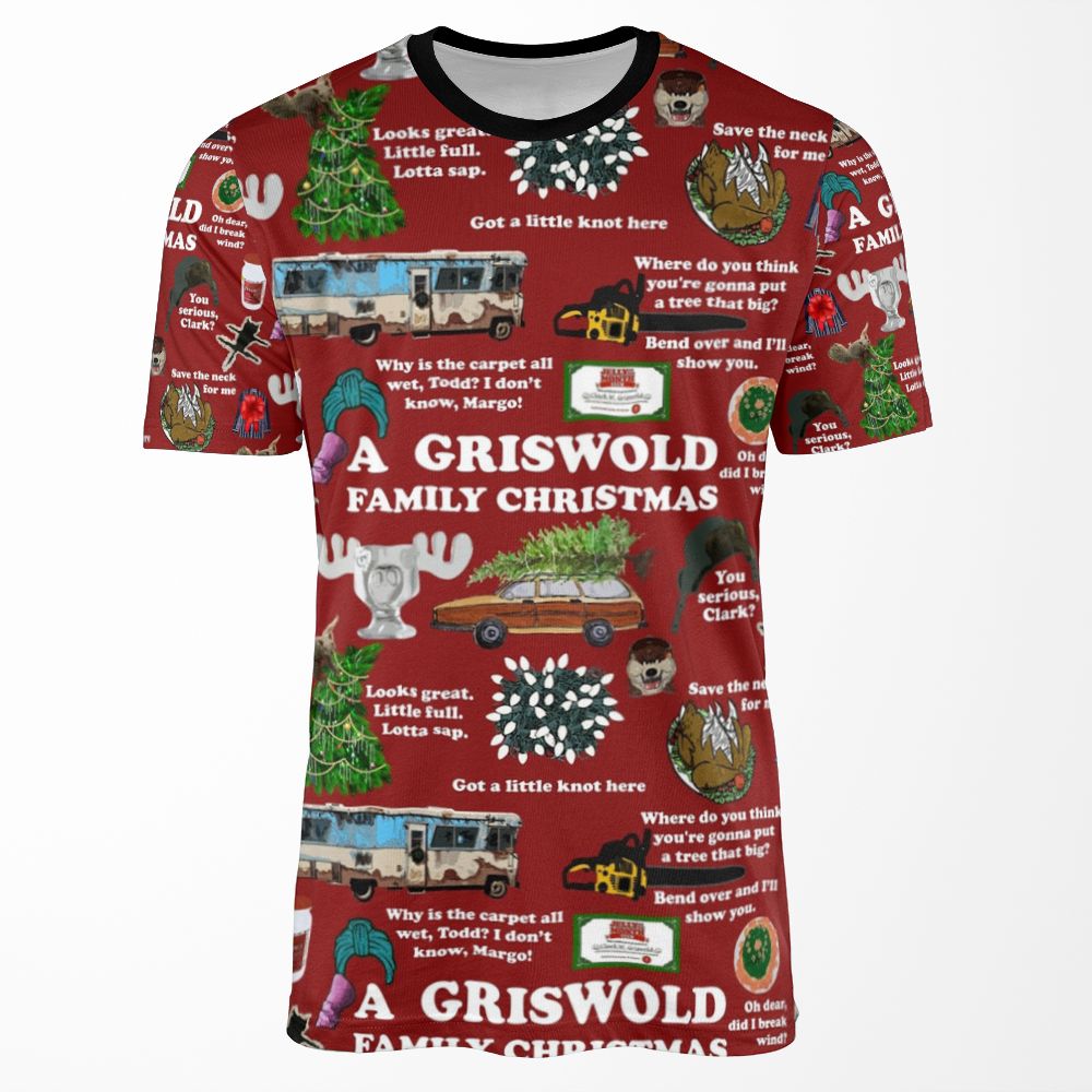 Christmas Vacation Collage All-over-print T-shirt