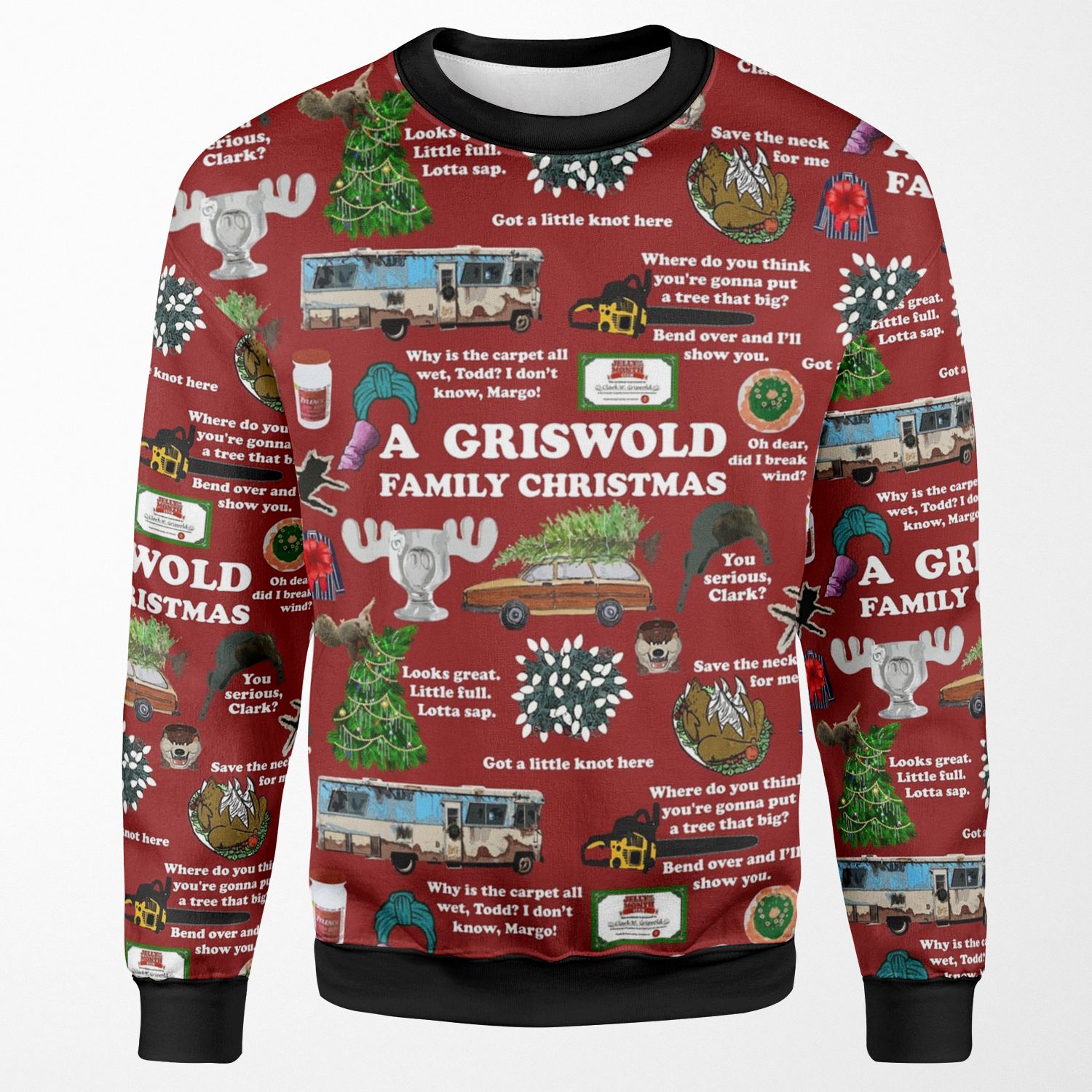 Christmas Vacation Collage All-over-print Unisex Sweatshirt