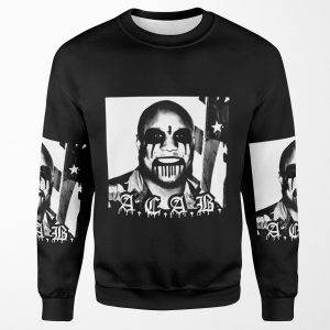 Christopher Dorner Corpsepaint Acab All-over-print Unisex Sweatshirt