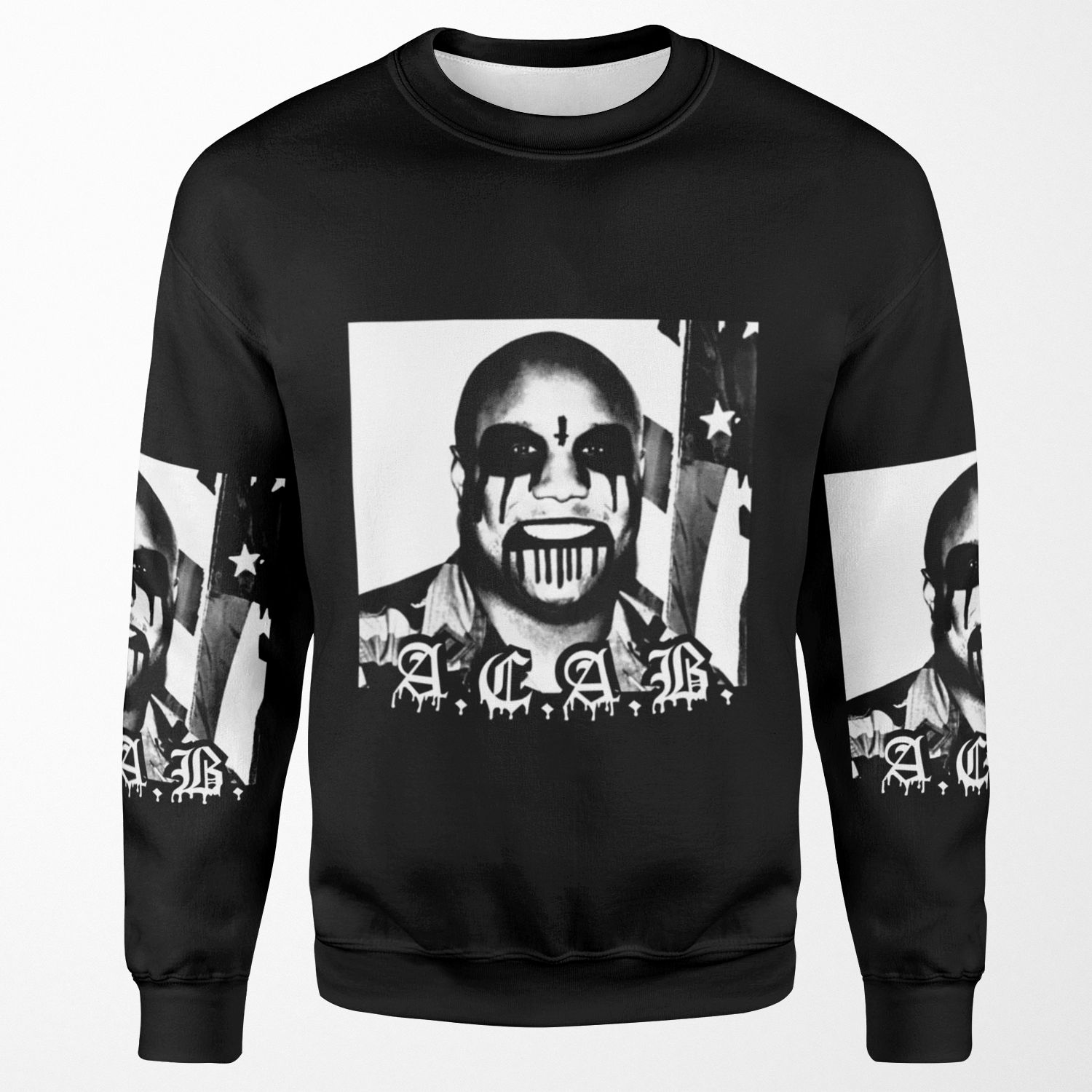 Christopher Dorner Corpsepaint Acab All-over-print Unisex Sweatshirt