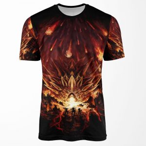 Chrono Trigger Fire Rains From The Heavens Chronicles Of Time All-over-print T-shirt