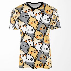Chubby Cockatiel Party All-over-print T-shirt