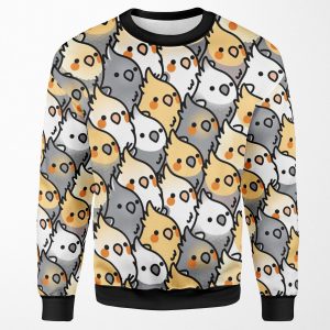 Chubby Cockatiel Party All-over-print Unisex Sweatshirt