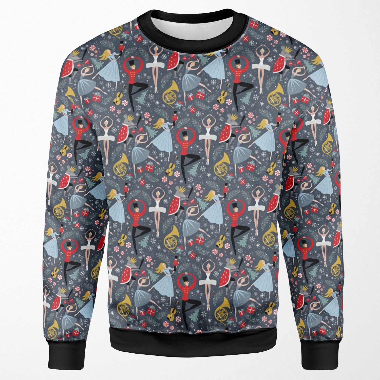Clara S Nutcracker Ballet Repeat By Robin Pickens All-over-print Unisex Sweatshirt