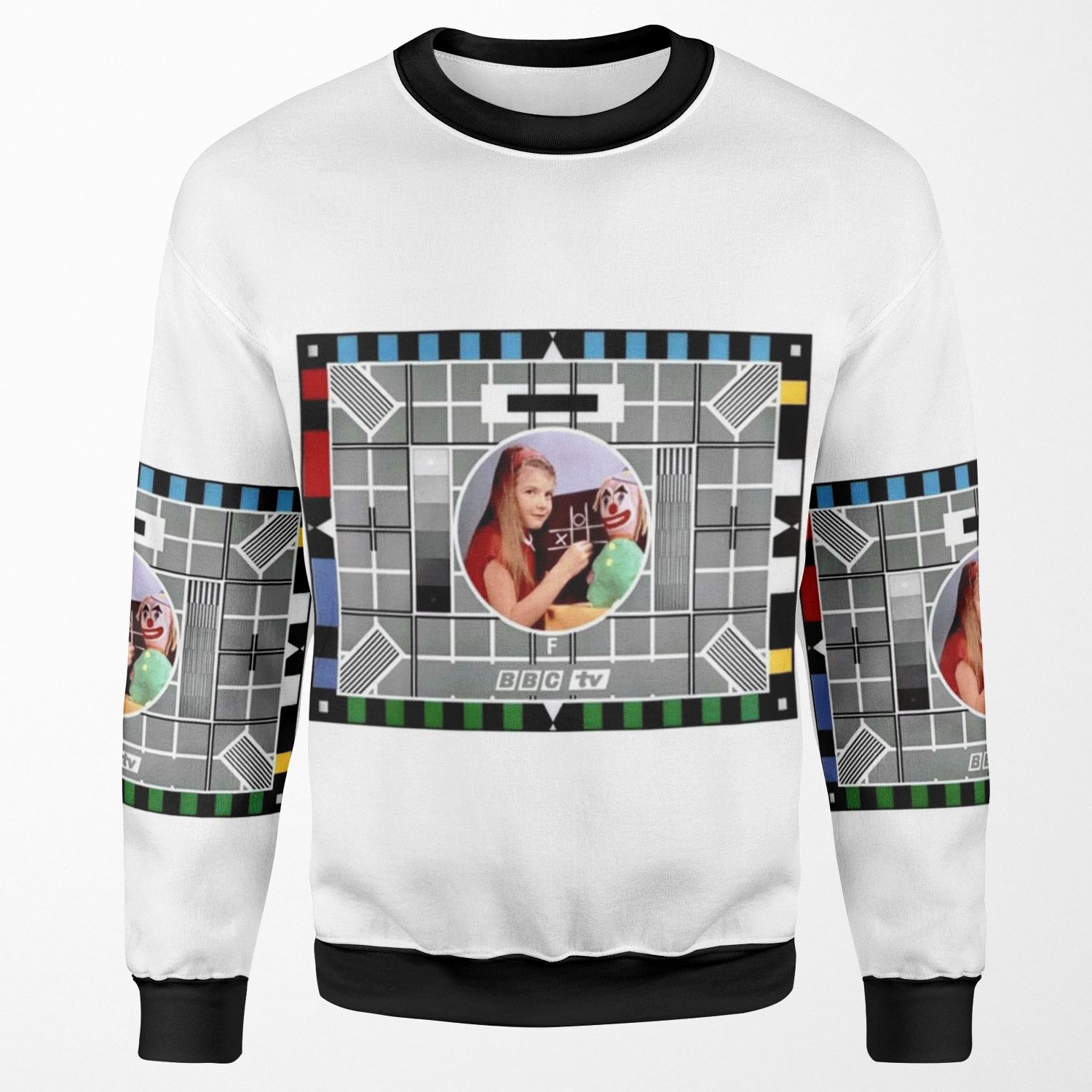 Classic Bbc Test Card All-over-print Unisex Sweatshirt