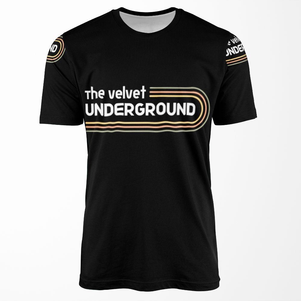 Classic Logo Velvet All-over-print T-shirt