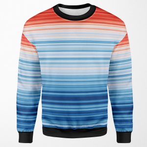 Climate Change Stripes All-over-print Unisex Sweatshirt