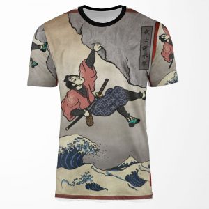 Climbing Samurai Deep Water Soloing All-over-print T-shirt