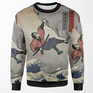 Climbing Samurai Deep Water Soloing All-over-print Unisex Sweatshirt