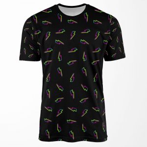 Cmyk Lightning Black All-over-print T-shirt