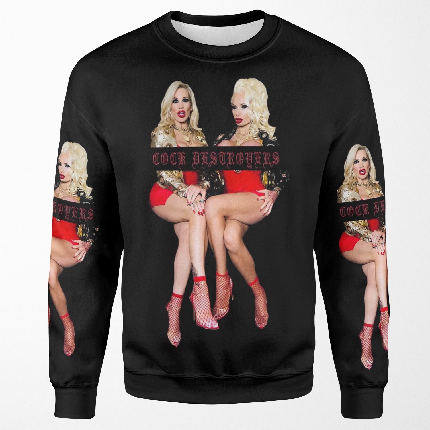 Cock Destroyers Rebecca More And Sophie Anderson Design 1 All-over-print Unisex Sweatshirt