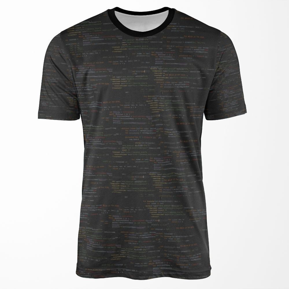 Code All-over-print T-shirt