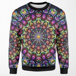 Colorful Psychedelic Mandala All-over-print Unisex Sweatshirt