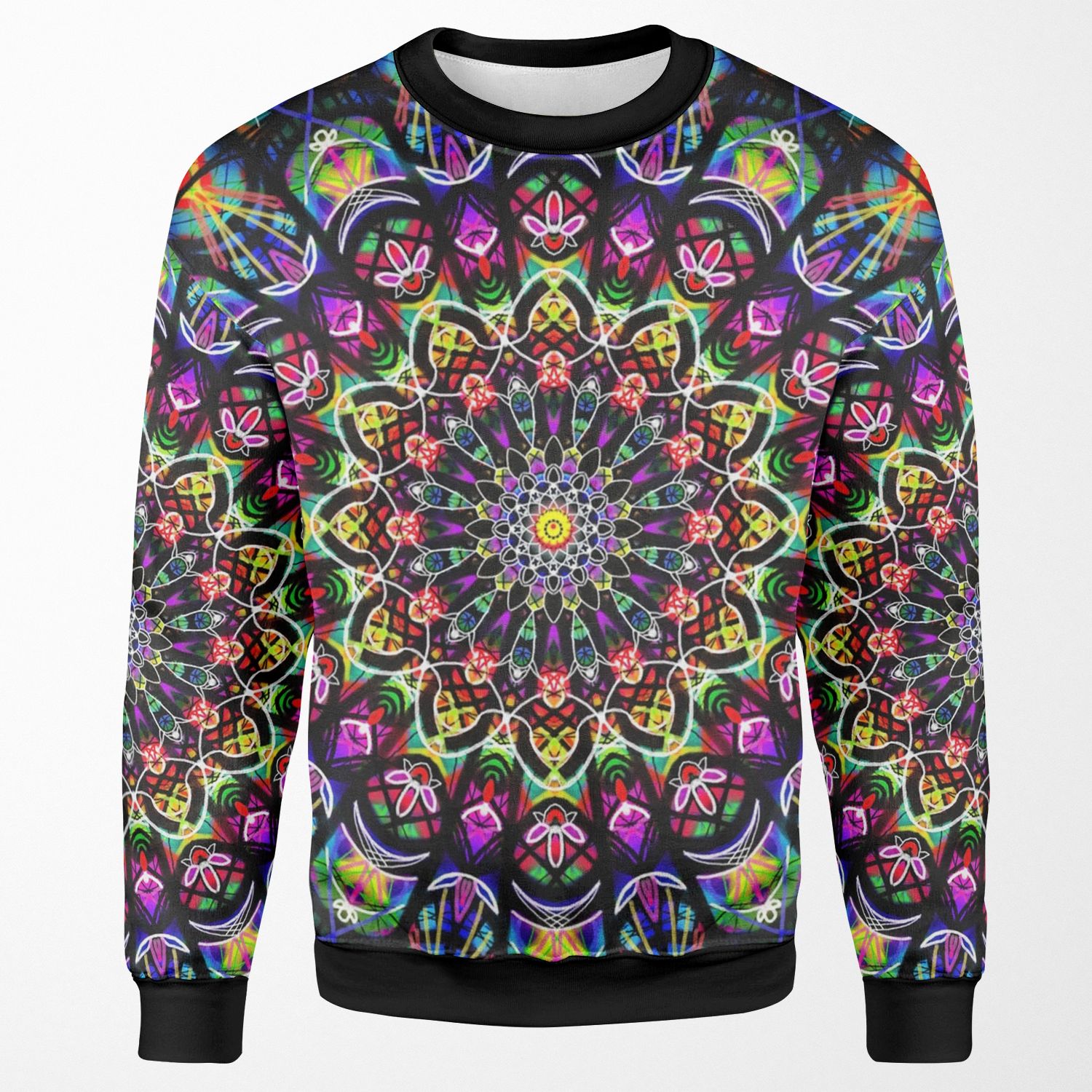 Colorful Psychedelic Mandala All-over-print Unisex Sweatshirt