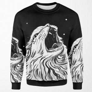 Colors Black Screaming Thurston Meme Cat All-over-print Unisex Sweatshirt