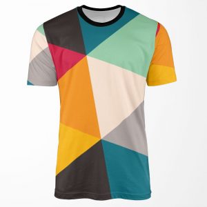 Colourful Geometric Triangles 2012 All-over-print T-shirt