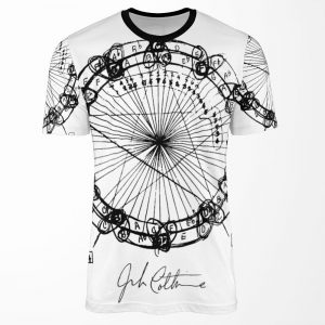 Coltrane Chord Changes Mandala Dark Design All-over-print T-shirt