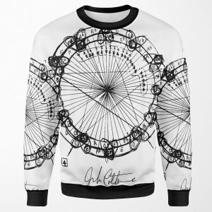Coltrane Chord Changes Mandala Dark Design All-over-print Unisex Sweatshirt