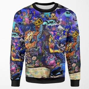 Comic Collage Sly Cooper All-over-print Unisex Sweatshirt