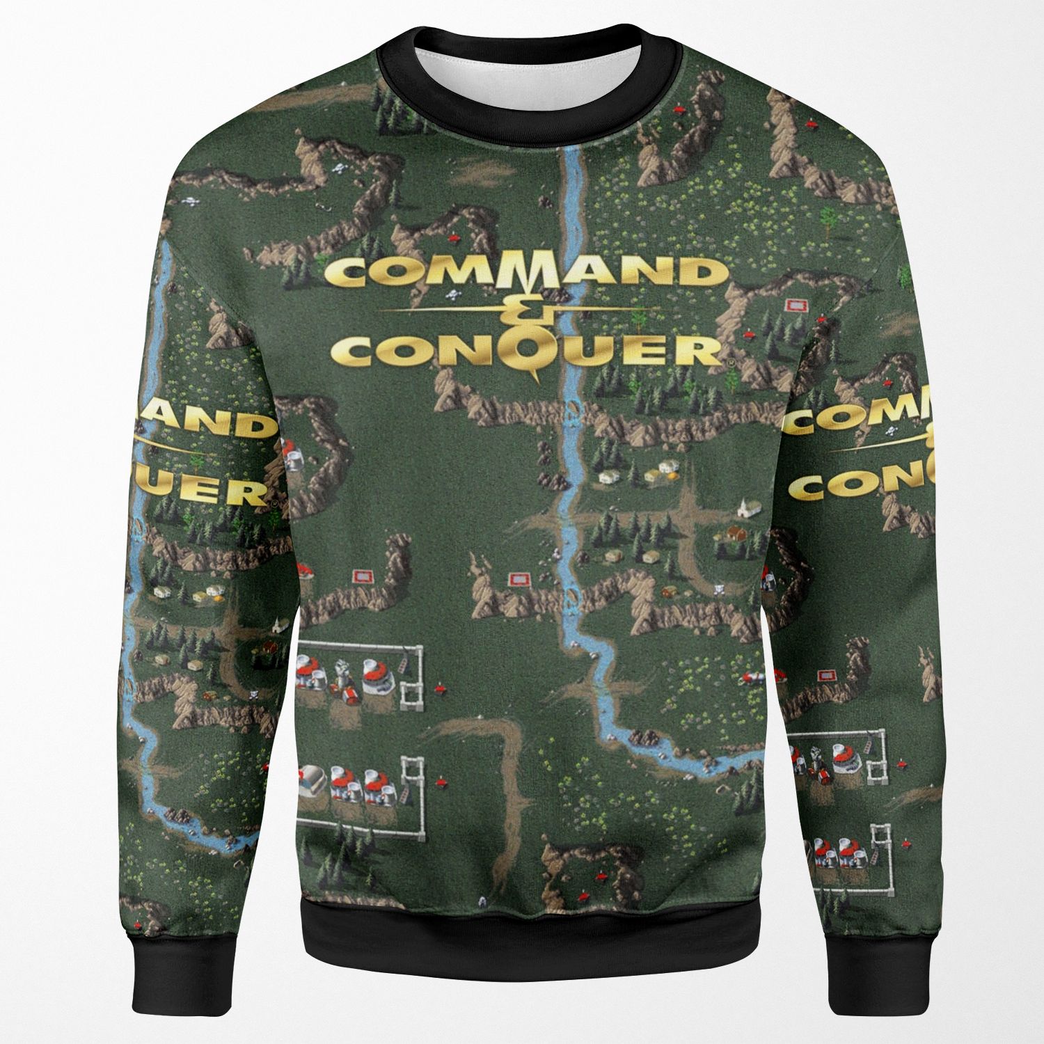 Command And Conquer 1 Tiberian Dawn Retro Dos Game Fan Print All-over-print Unisex Sweatshirt