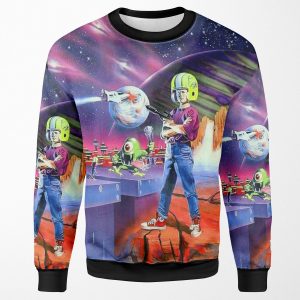 Commander Keen Retro Dos Game Fan Print All-over-print Unisex Sweatshirt