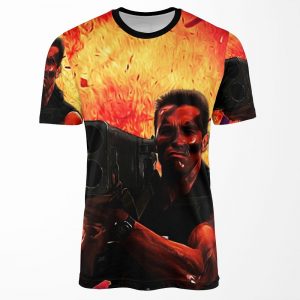 Commando Inspired Matrix Rocket Launcher All-over-print T-shirt