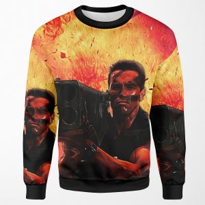 Commando Inspired Matrix Rocket Launcher All-over-print Unisex Sweatshirt