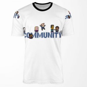 Community Logo With Characters All-over-print T-shirt