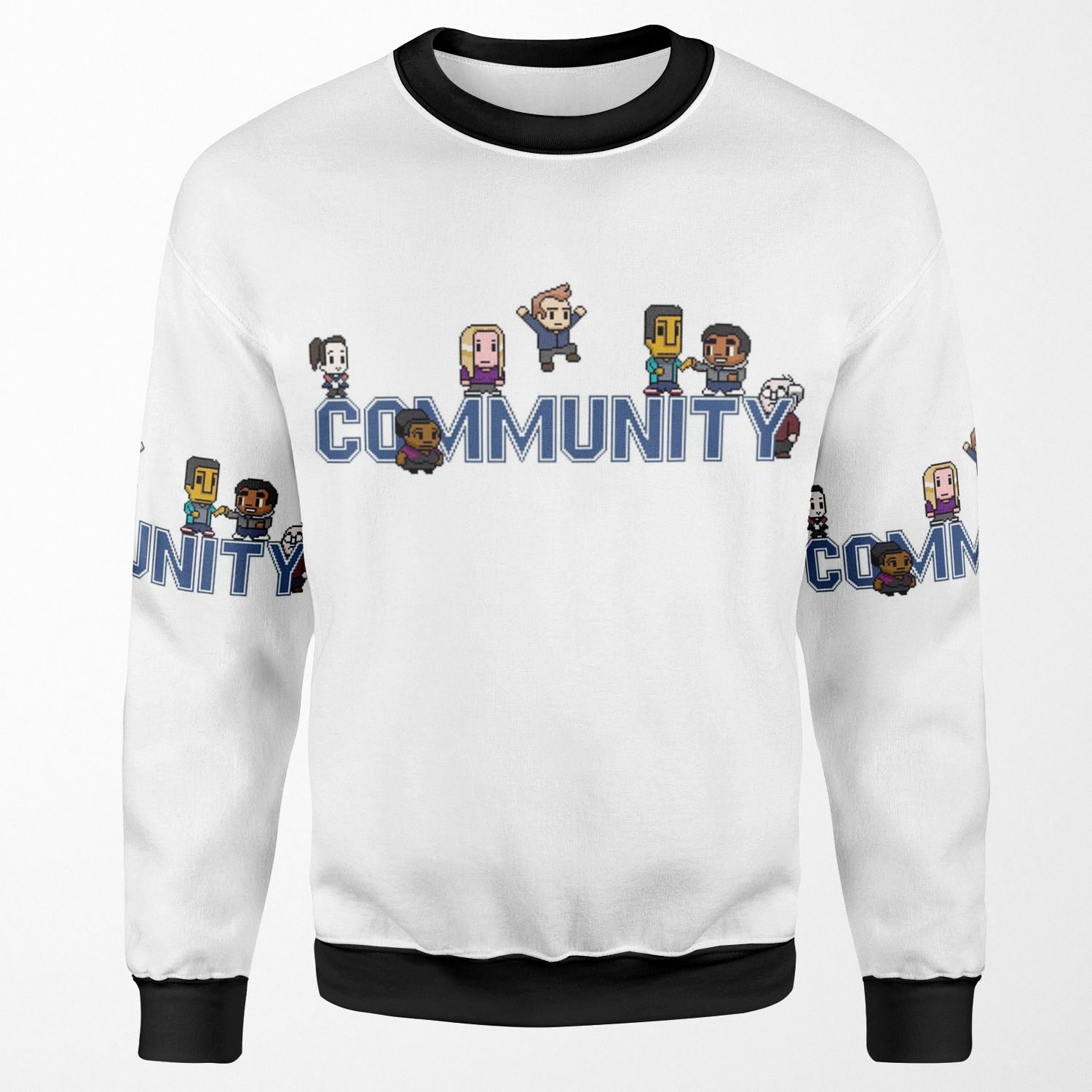 Community Logo With Characters All-over-print Unisex Sweatshirt