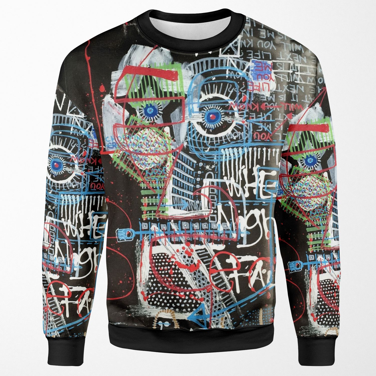 Contemplating All-over-print Unisex Sweatshirt