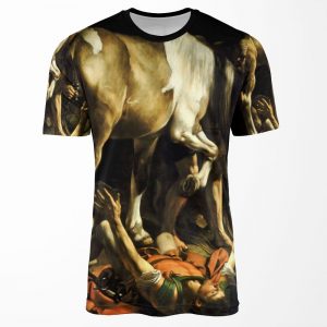 Conversion On The Way To Damascus Michelangelo Merisi Da Caravaggio All-over-print T-shirt