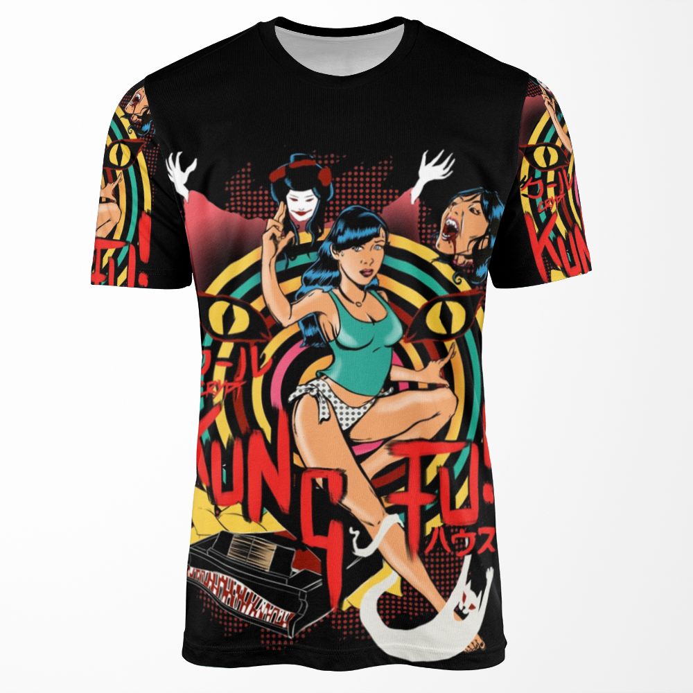 Cool Kung Fu House Hausu 1977 All-over-print T-shirt