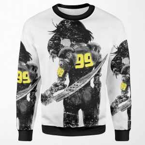 Copy Of Manga Angel Watercolor Distressed In Black And White All-over-print Unisex Sweatshirt