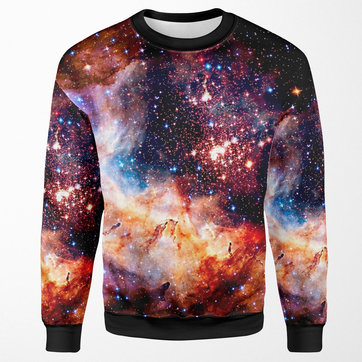 Cosmic Connection Galaxy Space Nebula Stars Planet Universe All-over-print Unisex Sweatshirt