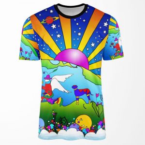 Cosmic Pet World All-over-print T-shirt