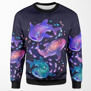 Cosmic Whale Shark All-over-print Unisex Sweatshirt