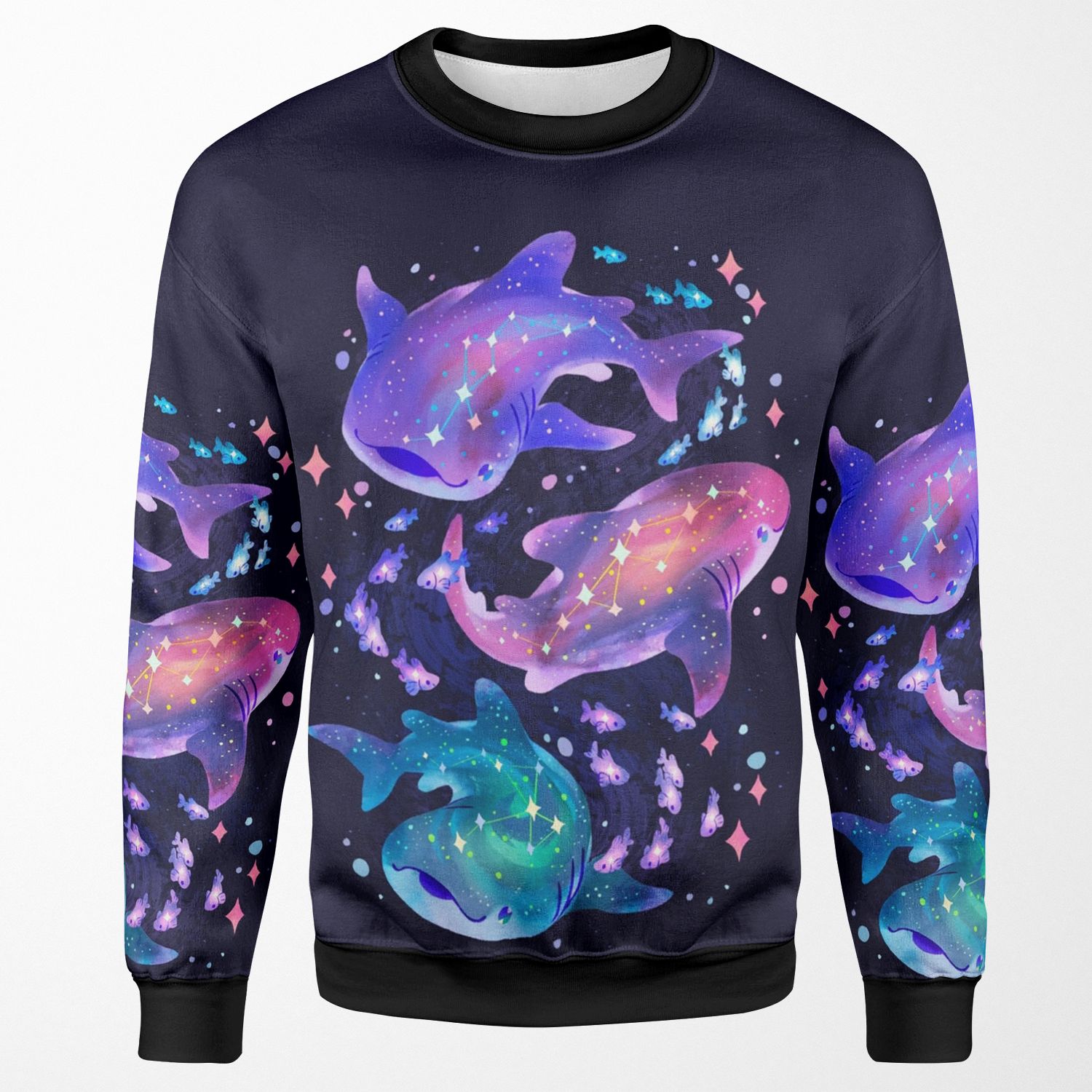 Cosmic Whale Shark All-over-print Unisex Sweatshirt